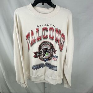 NWT Abercrombie & Fitch Men's Cream Atlanta Falcons Sweatshirt - Size Small